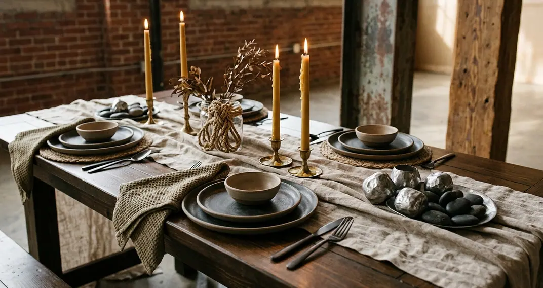 Image showing industrial tablescape
